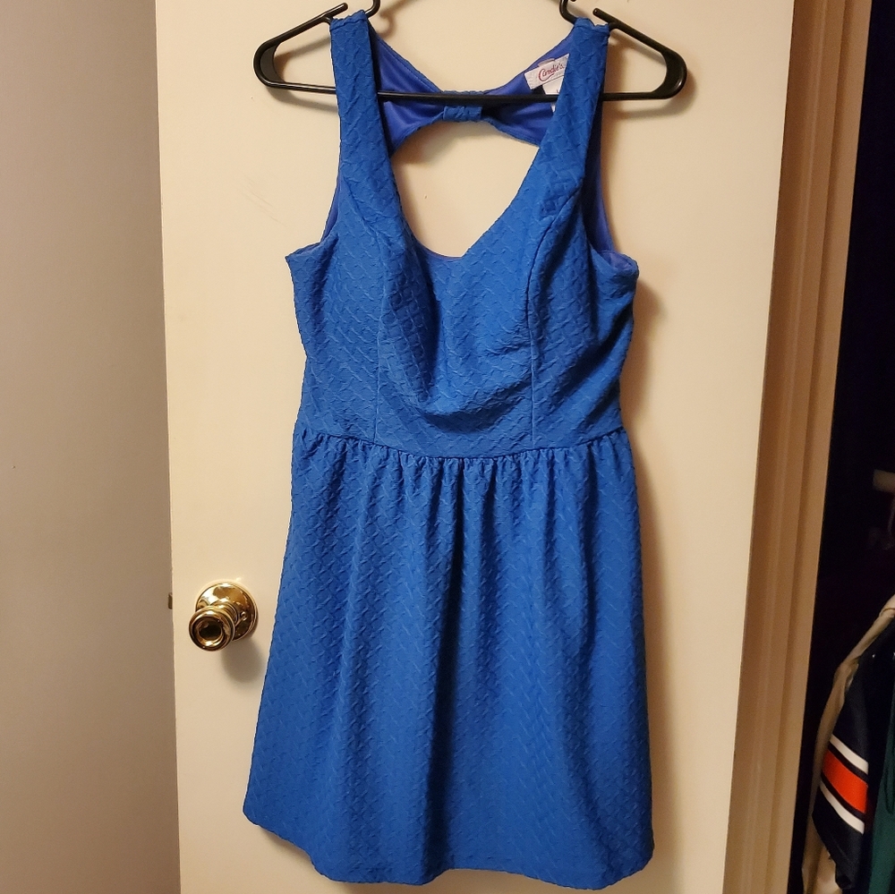 Candie's L blue midi dress